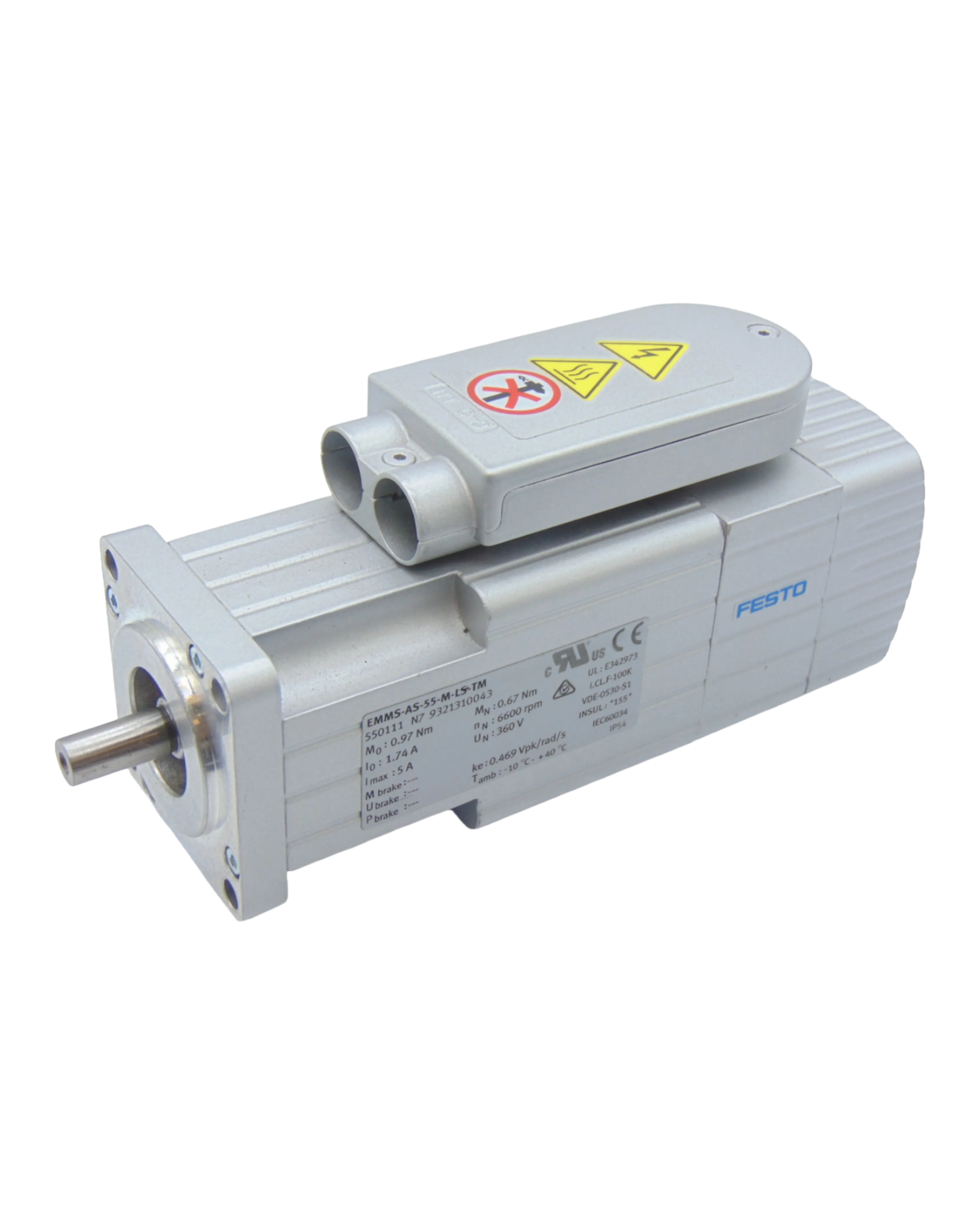 EMMS-AS-55-S-LS-TMB Festo - Servo Motor — Festo Drives – Motors – Circuits Protection